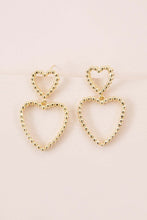 Load image into Gallery viewer, Cara Heart Drop Earrings
