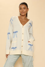 Load image into Gallery viewer, All over bow knit cardigan
