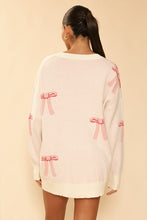 Load image into Gallery viewer, All over bow knit cardigan
