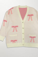 Load image into Gallery viewer, All over bow knit cardigan
