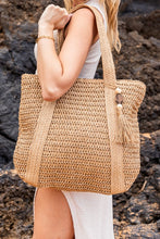 Load image into Gallery viewer, Izola Carry All Tassel Tote
