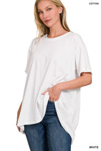 Load image into Gallery viewer, Cotton Drop Shoulder Oversized Top
