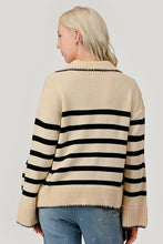 Load image into Gallery viewer, Stripe Pattern Knit Sweater
