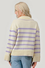 Load image into Gallery viewer, Stripe Pattern Knit Sweater
