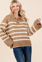 Load image into Gallery viewer, Stripe Pattern Knit Sweater
