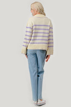 Load image into Gallery viewer, Stripe Pattern Knit Sweater
