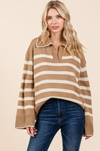 Load image into Gallery viewer, Stripe Pattern Knit Sweater
