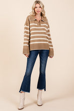 Load image into Gallery viewer, Stripe Pattern Knit Sweater
