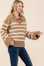 Load image into Gallery viewer, Stripe Pattern Knit Sweater
