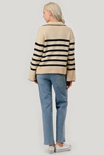 Load image into Gallery viewer, Stripe Pattern Knit Sweater
