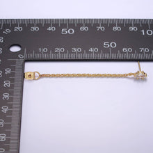 Load image into Gallery viewer, 16k Gold Filled Chain Link Stud Earrings
