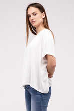 Load image into Gallery viewer, Ribbed Striped Oversized Short Sleeve Top
