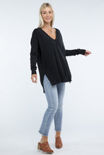 Load image into Gallery viewer, Hi-Low Hem Front Seam Sweater
