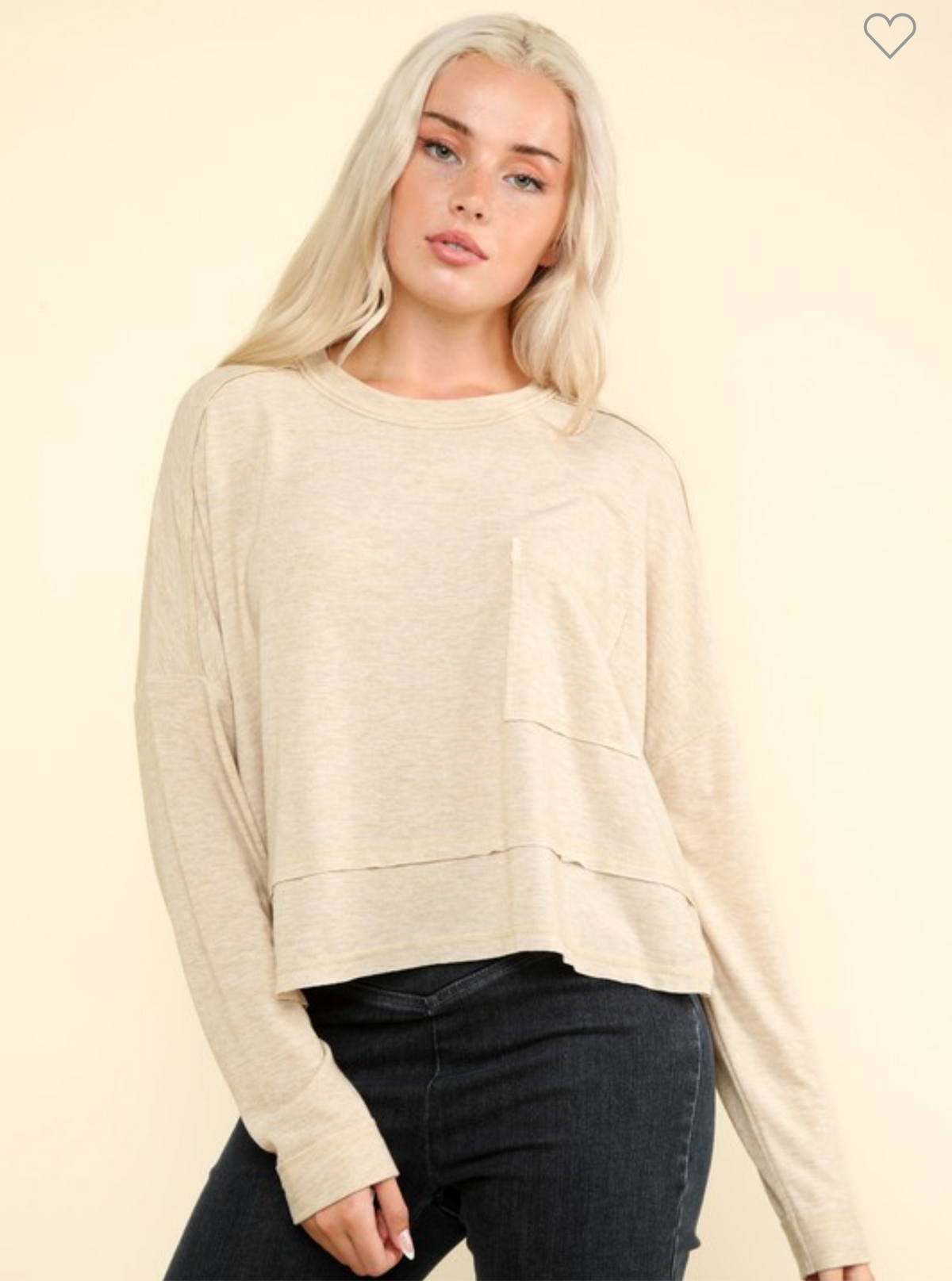 Boxy Long Sleeve [oatmeal]