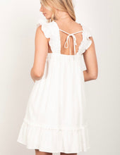 Load image into Gallery viewer, Ruffled Linen Mini Dress
