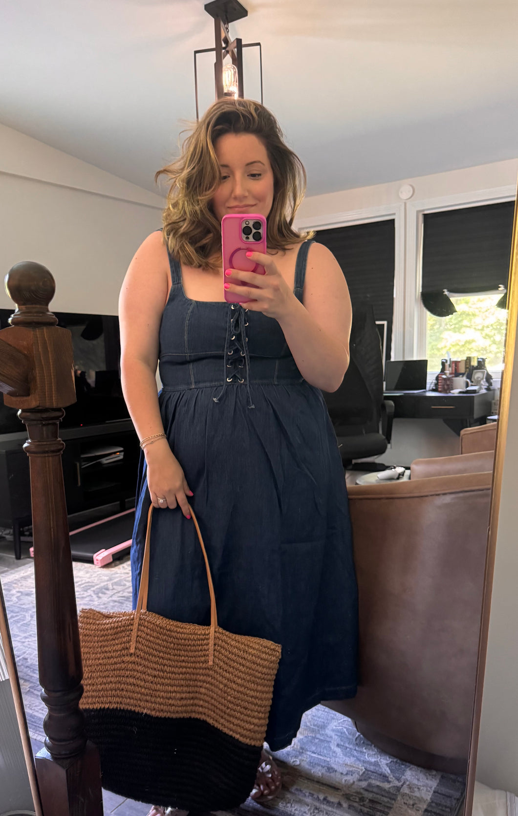 Jane Denim Midi Dress
