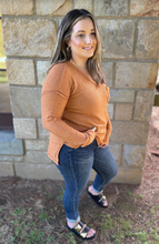Load image into Gallery viewer, Kyla Waffle V Neck
