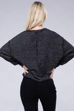 Load image into Gallery viewer, Brushed Melange Hacci Oversized Sweater
